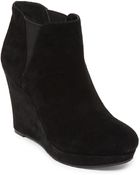 Jessica Simpson Cavanah Suede Leather Wedge Booties - Lyst