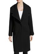 Halston Heritage Oversized-Collar Wool Coat - Lyst