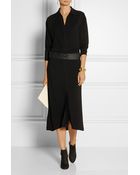 Donna Karan New York Crepe-Trimmed Stretch-Jersey Midi Dress - Lyst