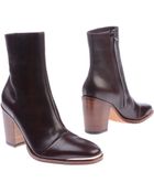 Celine Block Mid-Heels Ankle Boots - Lyst