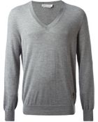 Alexander McQueen V-neck Sweater - Lyst