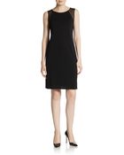 Eileen Fisher Silk-Jersey Shift Dress - Lyst