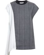3.1 Phillip Lim Dropped Checked Top - Lyst