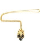 Alexander McQueen Skull Owlet Pendant - Lyst