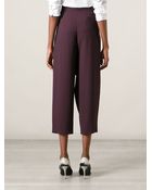 Antonio Marras Cropped Asymmetric Trousers - Lyst