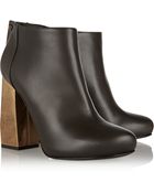 Lanvin Leather Ankle Boots - Lyst