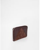 Selected Bekka Leather Wallet in Bitter Chocolate - Lyst