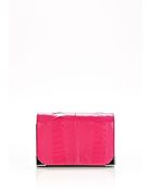 Alexander Wang Prisma Skeletal Double Biker Purse In Flamingo - Lyst