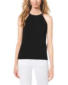 Michael Kors Chain-Tie Jersey Halter Top - Lyst