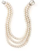 Majorica Jewelry Ltd Threestrand Pearl Necklace - Lyst