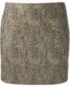 Saint Laurent Metallic Mini Skirt - Lyst