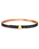 Akris Skinny Leather Ai-Buckle Belt - Lyst