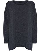 Eskandar Cable Knit Lurex Sweater - Lyst