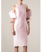 Christopher Kane Coiled Sleeve Cocktail Dress - Lyst