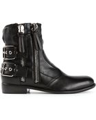 Giuseppe Zanotti Buckled Biker Boots - Lyst