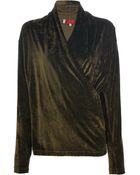 Kenzo Vintage Fold-Over Blouse - Lyst