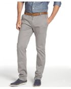 Hugo Boss Boss Orange Medium Grey Cotton Flat Front Trousers - Lyst