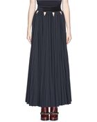 Givenchy Triangle Cutout Pleat Maxi Skirt - Lyst