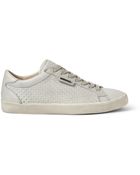 Dolce & Gabbana Lasercut Panelled Leather Sneakers - Lyst