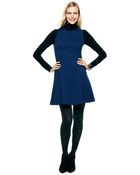C. Wonder Jacquard Flare Dress - Lyst
