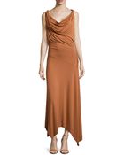 Donna Karan New York Long Twist Drape Dress - Lyst