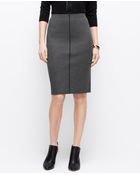 Ann Taylor Petite Tipped Jersey Pencil Skirt - Lyst