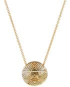House Of Harlow Textured Pendant Necklace - Lyst