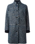 Tory Burch Patterned Coat - Lyst
