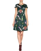 Mary Katrantzou Cotton Printed Sheath Dress - Lyst