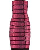 Christopher Kane Snake-Print Bandage Dress - Lyst