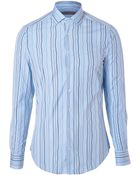 Etro Striped Cotton Button-Down - Lyst