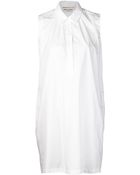 Saint Laurent Collared Shirt Dress - Lyst