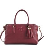 Tory Burch Thea Zip Satchel Bag - Lyst