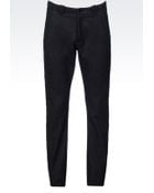 Armani Collezioni Casual Cotton Trousers - Lyst