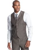 Sean John Brown Pindot Vest - Lyst