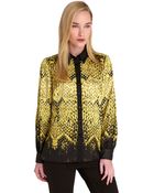 Catherine Catherine Malandrino Printed Button-Down Blouse - Lyst