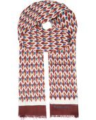 Boglioli Diamond Print Scarf - For Men - Lyst