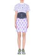 Mary Katrantzou Satin Digital Graphic-print Lola Dress - Lyst