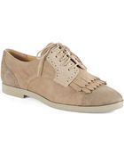 Enzo Angiolini Fireballe Suede Saddle Fringe Shoes - Lyst