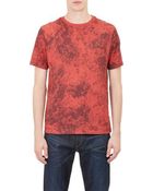 Saturdays Surf Nyc Marble-Print Randall T-Shirt - Lyst