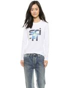Marc By Marc Jacobs Sci Fi Graphic Long Sleeve Tee - White Multi - Lyst
