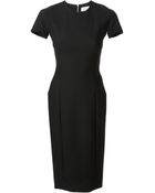 Victoria Beckham Fitted Back Zip Stretch Dress - Lyst