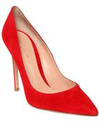 Gianvito Rossi 100Mm Suede Pumps - Lyst
