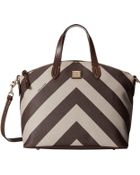 Dooney & Bourke Large Chevron Large Gabriela Satchel - Lyst