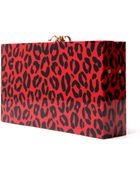 Charlotte Olympia Leopard Pandora Clutch - Lyst