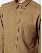 French Connection Plain Flannel Shirt - Lyst