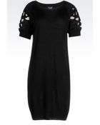 Armani Jeans Wool Blend Dress - Lyst