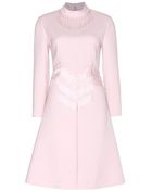 Miu Miu Glass-Fringed Wool Dress - Lyst