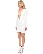 Savee Couture Neck Dress - Lyst