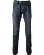 Diesel Distressed Straight Leg Jean - Lyst